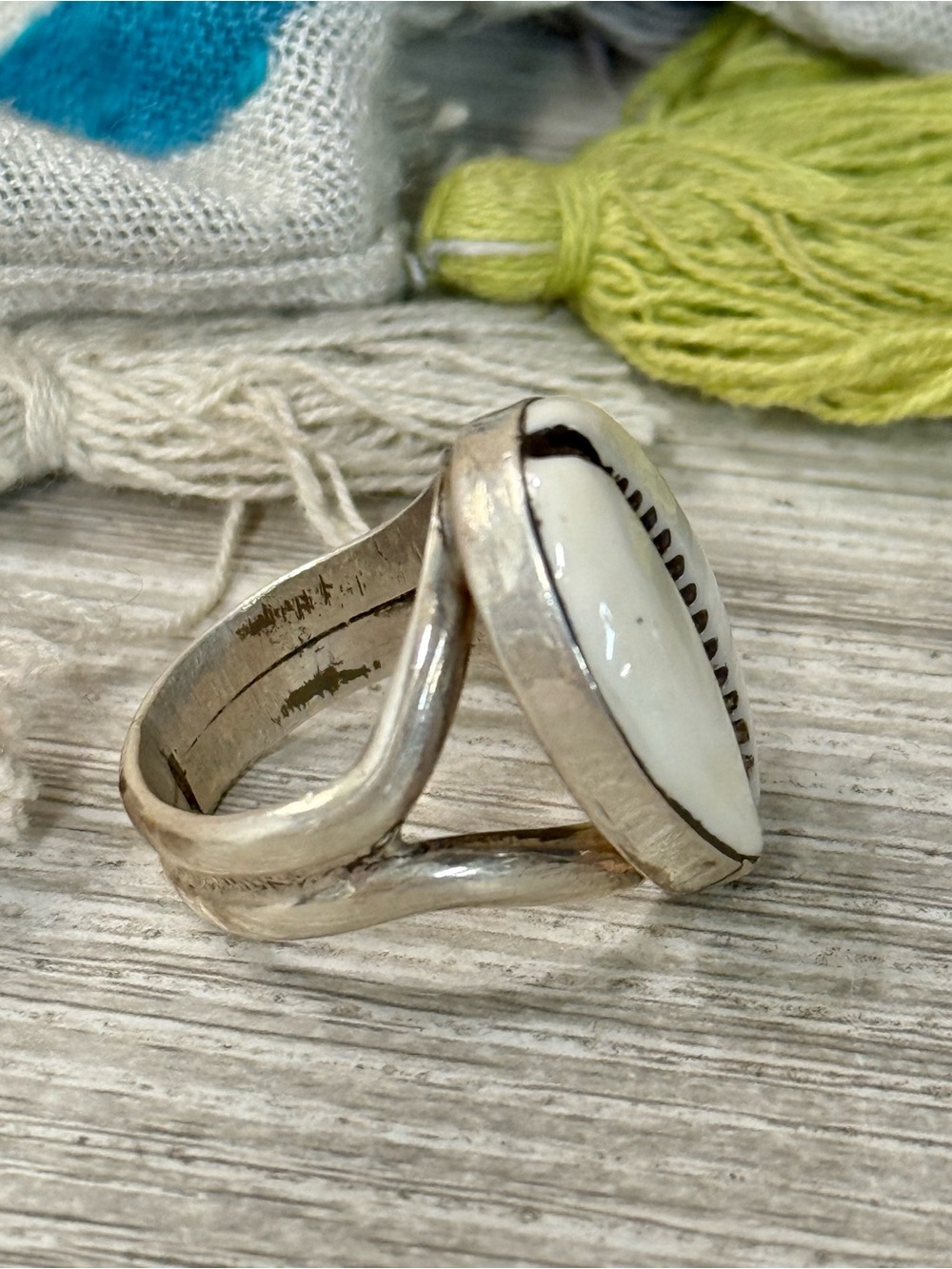 Cowrie Shell Statement Ring - Picture 2 of 6